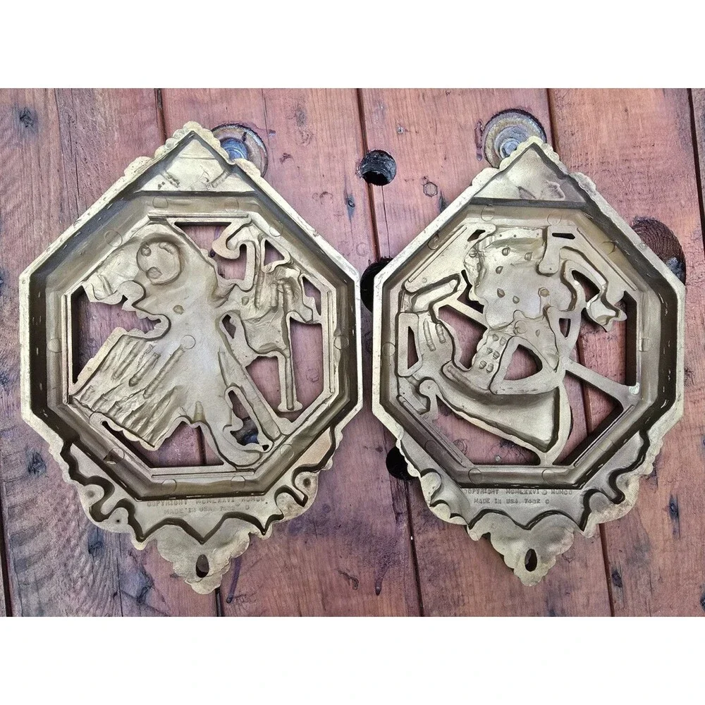 Music Instruments Vintage 1976 Homco Gold Wall Decor Plaques Hollywood Regency